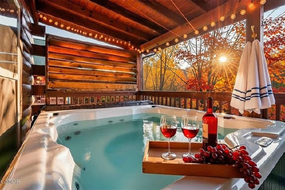 Cabin w/Hot Tub · Mtn View · Game Loft · Sleeps 9 - Image 1
